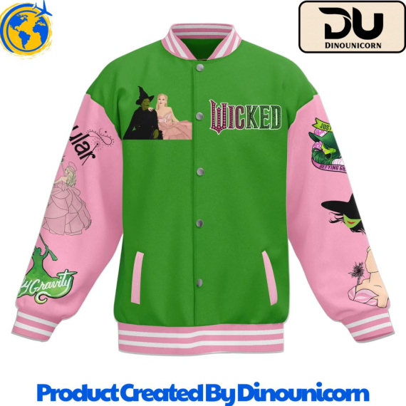 Wicked Baseball Jacket Bomber Jacket NVA Varsity Jacket For Kid Aldult