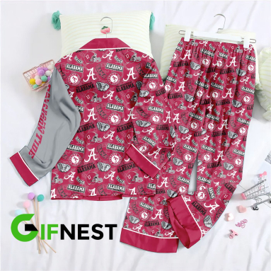 Stylish Alabama Crimson Tide Football Pajamas Set Perfect Women s Christmas Gift NVA