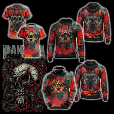 Pantera Unisex 3D Printed T-shirt Hoodie Zipper Hoodie, Aldult Kid Gift Shirt NVA