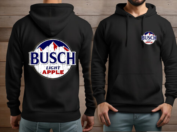 Busch Light Apple Hoodie, Busch Light Shirt Gifts for Him, Made Shirts, Holiday Gift Ideas HG