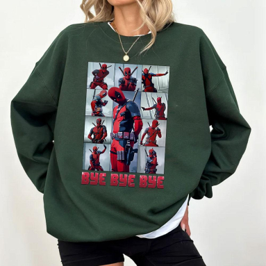 Marvel DeadPool Dancing Bye Bye Bye Unisex T- Marvel Fan Gift Comfort Colors Or Gildan Hoodie Tshirt, Hoodie, Sweatshirt HG