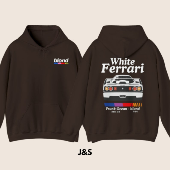 Frank Ocean White Ferrari Hoodie  HG