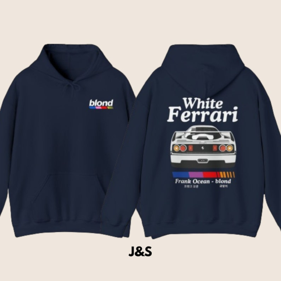 Frank Ocean White Ferrari Hoodie  HG