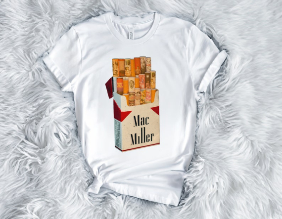 Mac Miller Cigarette Box Vintage Sweatshirt 90s Mac Miller Merch Hoodie Tshirt, Hoodie, Sweatshirt NNA