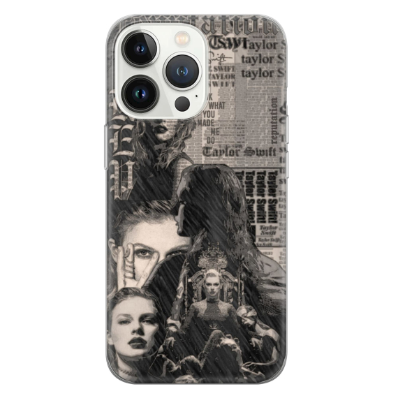 Taylor Folklore  Eras Collage   IPhone All Series Symmetry Case - Silicone to MagSafe protective camera & screen Phone Case HG
