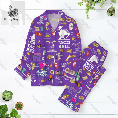 Taco Bell Pajama Set Women Taco Bell Pajamas For Party Taco Bell Pajamas Family Taco Bell Holiday Pajamas Taco Bell Lover Gift HG