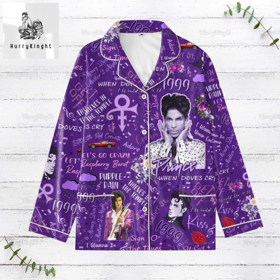 Prince Pajamas Prince Pajama Set Women Prince Purple Rain Shirt Prince Holiday Pajamas Prince Pajamas For Party Prince Pj Set HG