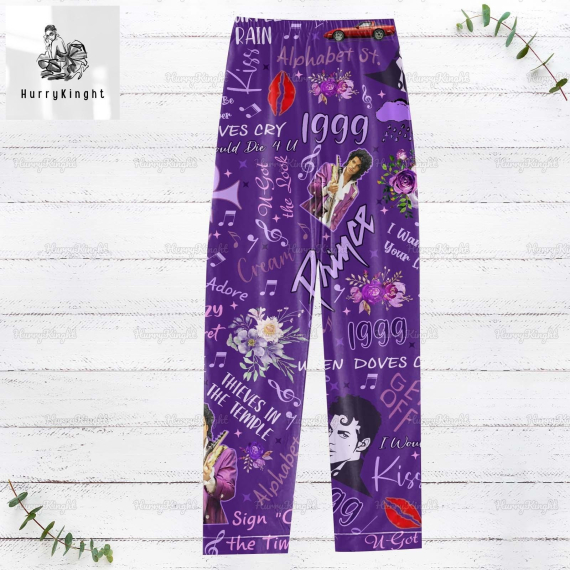Prince Pajamas Prince Pajama Set Women Prince Purple Rain Shirt Prince Holiday Pajamas Prince Pajamas For Party Prince Pj Set HG