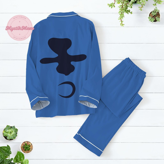 Halloween Stitch Pajamas Set HG Lilo And Stitch Shirt Disney Trip Tee Blue Dog Holiday Pajamas Disneyland Family Vacation Costume Gift