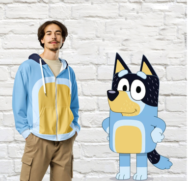 Blu3y Dad Bandit Cosplay Father's Day Gifts 3D Printed Hoodie HG