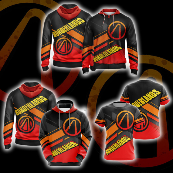 Borderlands Symbol New Unisex 3D Printed T-shirt Hoodie Zipper Hoodie, Aldult Kid Gift Shirt NVA