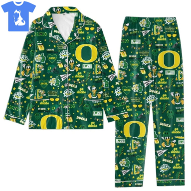 Oregon Ducks 2024 Pajamas Set Christmas Gifts HG