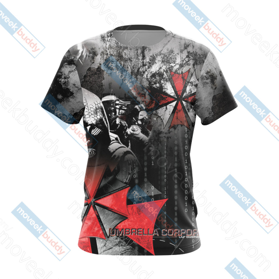 Resident Evil Umbrella Corp Unisex 3D Printed T-shirt Hoodie Zipper Hoodie, Aldult Kid Gift Shirt NVA